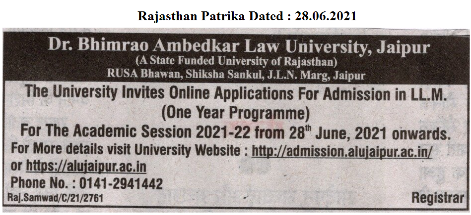 Dr. Bhimrao Ambedkar Law University